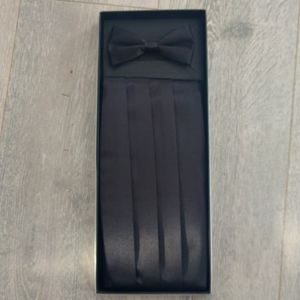 Black Cumberbelt with Bowtie Bundle